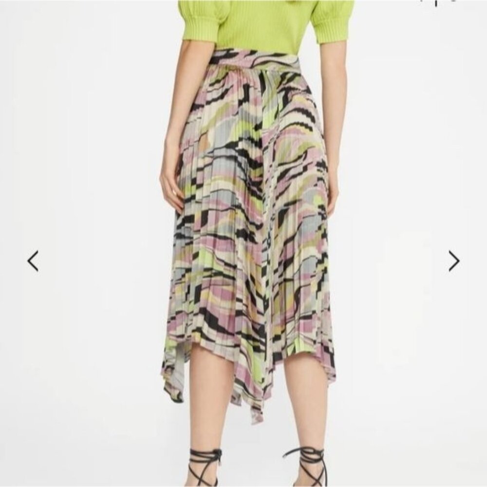 Ted Baker Midaxi Skirt Pleats Pleated Ted Size 6 US 16 Designer Purple $260